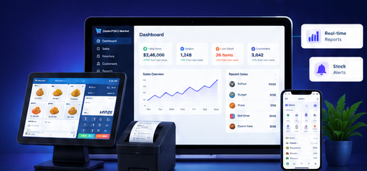 Zoom POS & Market Terminal, Tablet, Printer and Dashboard Setup